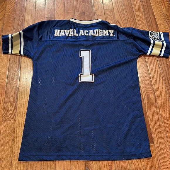Naval Academy Youth Navy Football Jersey - Picture 3 of 3